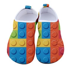 Lego Bricks, Colorful Dots Background Women s Sock-style Water Shoes by kyorashop23