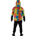 Lego Bricks, Colorful Dots Background Men s Zip Ski and Snowboard Waterproof Breathable Jacket View4