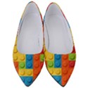 Lego Bricks, Colorful Dots Background Women s Low Heels View1