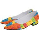 Lego Bricks, Colorful Dots Background Women s Low Heels View2