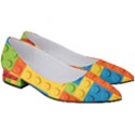 Lego Bricks, Colorful Dots Background Women s Low Heels View3