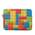 Lego Bricks, Colorful Dots Background 13  Vertical Laptop Sleeve Case With Pocket View1