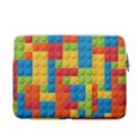 Lego Bricks, Colorful Dots Background 13  Vertical Laptop Sleeve Case With Pocket View2