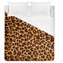 Leopard Skin Texture Macro, Brown Duvet Cover (Queen Size) View1