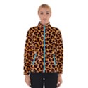 Leopard Skin Texture Macro, Brown Women s Bomber Jacket View1