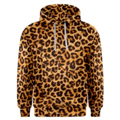 Leopard Skin Texture Macro, Brown Men s Overhead Hoodie