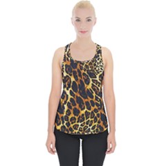 Leopard Skin Texture, Macro, Brown Piece Up Tank Top by kyorashop23