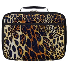 Leopard Skin Texture, Macro, Brown Full Print Lunch Bag by kyorashop23