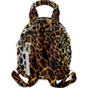 Leopard Skin Texture, Macro, Brown Travel Backpack View2