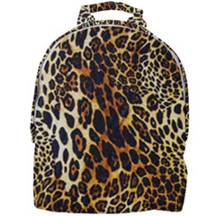 Leopard Skin Texture, Macro, Brown Mini Full Print Backpack