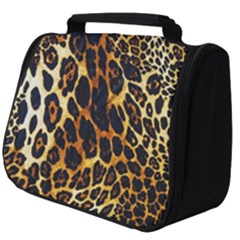 Leopard Skin Texture, Macro, Brown Full Print Travel Pouch (big) by kyorashop23