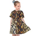 Leopard Skin Texture, Macro, Brown Kids  Sailor Dress View1