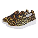 Leopard Skin Texture, Macro, Brown Women s Slip On Sneakers View2