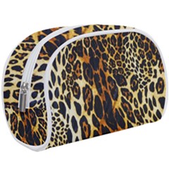 Leopard Skin Texture, Macro, Brown Make Up Case (large) by kyorashop23