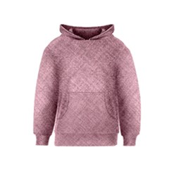 Pink Fabric Texture, Knitted Pink Texture, Kids  Pullover Hoodie by kyorashop23