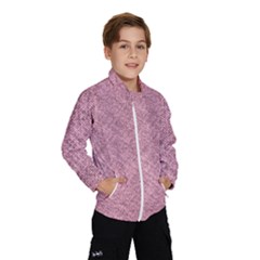 Pink Fabric Texture, Knitted Pink Texture, Kids  Windbreaker