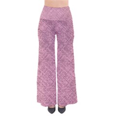 Pink Fabric Texture, Knitted Pink Texture, So Vintage Palazzo Pants by kyorashop23