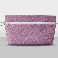 Pink Fabric Texture, Knitted Pink Texture, Handbag Organizer by kyorashop23