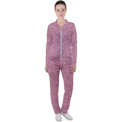 Pink Fabric Texture, Knitted Pink Texture, Casual Jacket And Pants Set