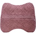 Pink Fabric Texture, Knitted Pink Texture, Velour Head Support Cushion View2