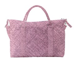 Pink Fabric Texture, Knitted Pink Texture, Carry-on Travel Shoulder Bag by kyorashop23