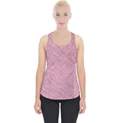 Pink Fabric Texture, Knitted Pink Texture, Piece Up Tank Top by kyorashop23