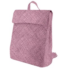 Pink Fabric Texture, Knitted Pink Texture, Flap Top Backpack