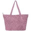 Pink Fabric Texture, Knitted Pink Texture, Full Print Shoulder Bag View2