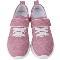 Pink Fabric Texture, Knitted Pink Texture, Women s Velcro Strap Shoes