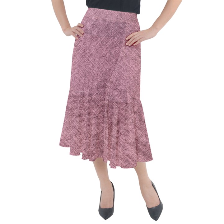 Pink Fabric Texture, Knitted Pink Texture, Midi Mermaid Skirt