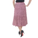 Pink Fabric Texture, Knitted Pink Texture, Midi Mermaid Skirt View2