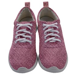 Pink Fabric Texture, Knitted Pink Texture, Mens Athletic Shoes by kyorashop23