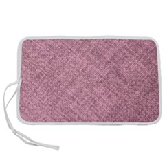 Pink Fabric Texture, Knitted Pink Texture, Pen Storage Case (m) by kyorashop23