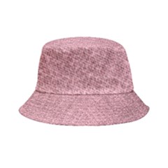 Pink Fabric Texture, Knitted Pink Texture, Inside Out Bucket Hat by kyorashop23