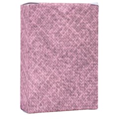 Pink Fabric Texture, Knitted Pink Texture, Playing Cards Single Design (rectangle) With Custom Box