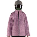 Pink Fabric Texture, Knitted Pink Texture, Men s Zip Ski and Snowboard Waterproof Breathable Jacket View1