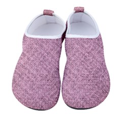 Pink Fabric Texture, Knitted Pink Texture, Women s Sock-style Water Shoes by kyorashop23