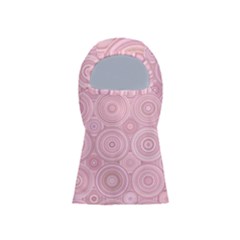 Pink Retro Texture With Circles, Retro Circles Background, Balaclava Face Mask