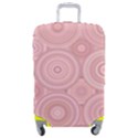 Pink Retro Texture With Circles, Retro Circles Background, Luggage Cover (Medium) View1