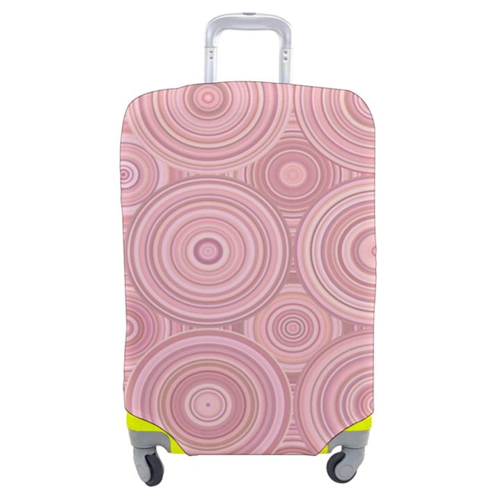 Pink Retro Texture With Circles, Retro Circles Background, Luggage Cover (Medium)