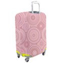 Pink Retro Texture With Circles, Retro Circles Background, Luggage Cover (Medium) View2