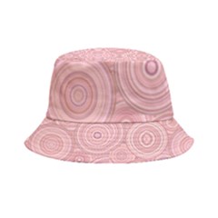 Pink Retro Texture With Circles, Retro Circles Background, Inside Out Bucket Hat by kyorashop23