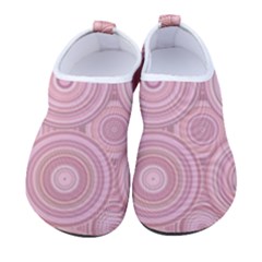 Pink Retro Texture With Circles, Retro Circles Background, Kids  Sock-style Water Shoes by kyorashop23