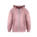 Pink Retro Texture With Circles, Retro Circles Background, Kids  Zipper Hoodie View1