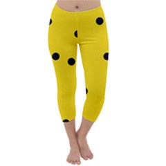 Punch Hole, Black Hole Capri Winter Leggings 