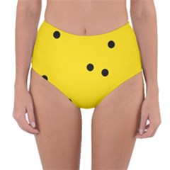 Punch Hole, Black Hole Reversible High-waist Bikini Bottoms