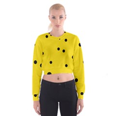 Punch Hole, Black Hole Cropped Sweatshirt