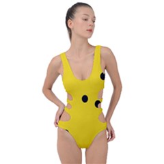 Punch Hole, Black Hole Side Cut Out Swimsuit by kyorashop23