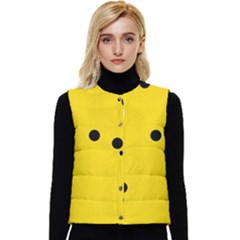 Punch Hole, Black Hole Women s Button Up Puffer Vest