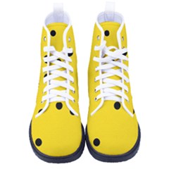 Punch Hole, Black Hole Kid s High-top Canvas Sneakers by kyorashop23